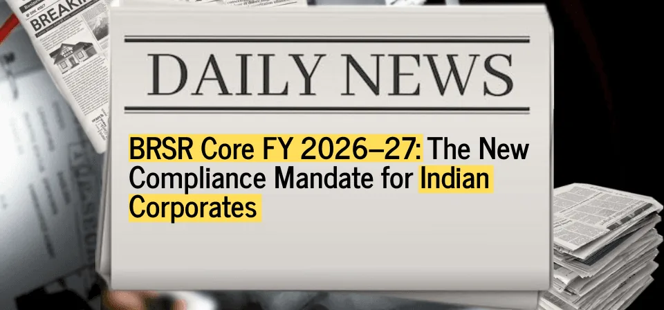 BRSR Core FY 2026-27: India's Reasonable Assurance Mandate, Explained for Listed Companies